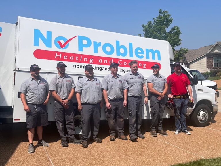 The No Problem Heating and Cooling Team in St. Charles County Missouri