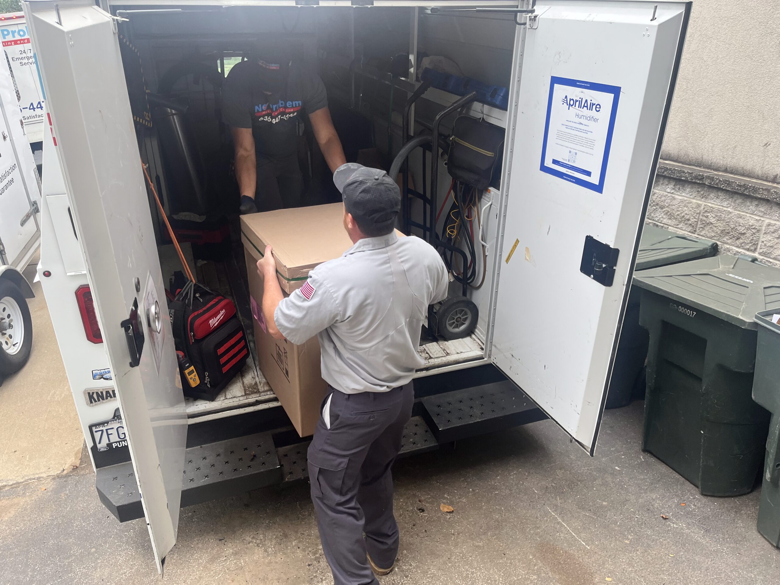 No problem heating and cooling workers providing AC replacement services in St. Peters, MO